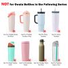 WK IEASON 2Pcs Silicone Boot for Owala Water Bottle, Protective Flask Bottom Cover Base for Owala FreeSip Twist and Flip Flask Water Bottle Accessories-2.83inch Bottom Diameter view 3