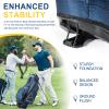 UNIHIMAL 14-Way Golf Stand Bag, Full Length Premium PU Leather Golf Bag with Plush Top, Magnetic Pocket, Dual Strap and Rain Cover for Men view 4