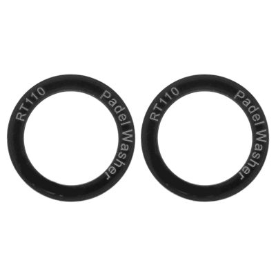 2Pcs Extended Bike Pedal Washers Ti Alloy Waterproof Rustproof Less Friction Remove Noise Road Bike Pedal Washers Black