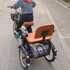 Folding Adult Tricycle,16inch Tandem Tricycle with Rear seat for Elderly,3 Wheels Cruiser Trike Bike with Sensitive Brakes,Saddle and Handlebar Height Adjustable,Cargo and Manned Trike view 2