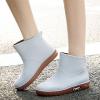 IWIHMIV Short Boots Rain Boots for Women Short Rubber Boots Waterproof Ankle Rain Boots Comfortable Slip On Rain Boots for WomenA2-Grey,6.5 view 2
