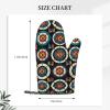 Heat Resistant Oven Mitt Archery-Target-Game Non-Slip Silicone Oven Gloves Cooking Gloves view 2
