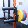 HMWOKPOT Seated Leg Extension and Curl Machine Adjustable Plate Loaded Leg Extension Attachment, Fitness Squat Rack Accessories for Effective Leg Muscle Training,for Barbells 25mm,18mm view 4