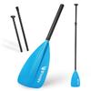 Abahub SUP Paddles - 3 Piece Adjustable Stand up Paddle - Lightweight Oar for Paddleboard, Aluminum Alloy PU Coated Shaft 68" - 84", Blue Plastic Nylon Blade view 1