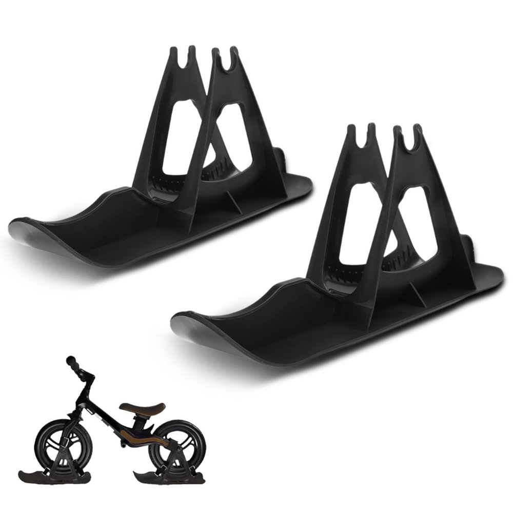 Jwthee Snow Scooter, Snow Bike Balanced Sled Ski Sled for Kids Sled Snowboard Snow Board Kit Snow Sledge Board Attachment for Training Bicycle Skiing Walker for Balance Bike Walker Golf Push Cart