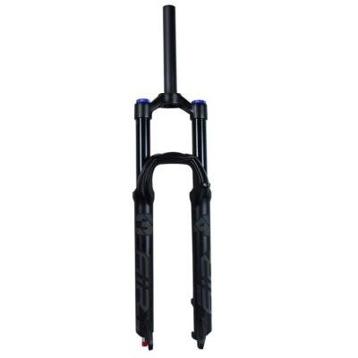 ZECHAO 140mm Travel Air Mountain Bike Suspension Fork,26/27.5/29 Inch Ultralight Gas Shock Absorber QR 9mm Bike Straight Steerer Fork (Color : Straight Manual Lock, Size : 27.5inch)