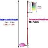 XARONF Basketball Volleyball Jumping Test Assessment Tool Vertical Jump Tester Jump Measurement Test Stick Pole Tool, 1.2m-3.5m Vertical Jump Trainer for Kids Youth view 2