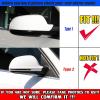 1 Pair Car Carbon Side Wing Mirror Cover Housing Compatible For Audi A4 S4 RS4 B8.5 A5 S5 2011-2015 Add On Side Rear View Mirror Cap Cover (Color : Glossy Black) view 3