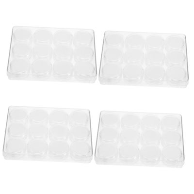 Ciieeo 4sets Decorative Storage Boxes Lids Jewelry Display Case Box for Gemstone Display