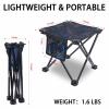VOLIXOD Folding Portable Camping Stool for Adults, Lightweight Collapsible Stool for Outdoor Footrest Fishing Hiking Gardening and Beach with Carry Bag(400 LBS Capacity) view 3