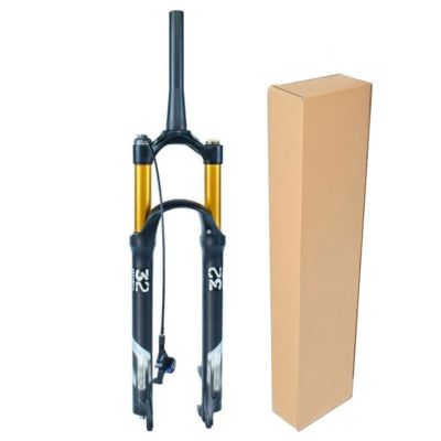 ZECHAO Aluminum Alloy Air Supension Front Fork,27.5 29 26in Stroke 120mm Disc Brake 1-1/8" Mountain Bike Suspension Forks Quick Release (Color : Tapered Remote Lock, Size : 29inch)