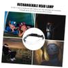 Angoily 1set USB Rechargeable Headlamp Warning Light Portable Cob Outdoor Light for Night Running Camping Fishing and Material for Safety view 2