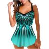 Tankini Swimsuits for Women Fashion Print Strappy Back Set Comfy High Waist Bathing Suits Two Piece Beach Swimsuit view 1
