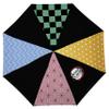 ABYSTYLE Demon Slayer Kimetsu No Yaiba Slayers Semi-Automatic Portable Folding Umbrella with Matching Carrying Pouch Durable Construction Perfect for Cosplay Anime Manga Accessories Gift view 1