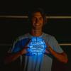 Wave Runner Grip-It Glow in the Dark LED Volleyball Waterproof Light-Up Ball for Beach, Pool & Night Play Sure-Grip Texture, Soft-Impact, Outdoor Sports Toy for Kids, Teens & Adults view 4