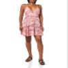 Angie Women's Printed Short Sleeve Smocked Tiered Dress view 1