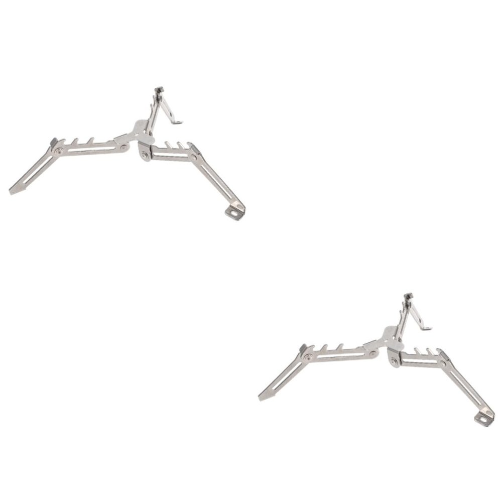 POPETPOP 2pcs Gas Tank Bracket Folding Holder for Camping and Outdoor Activities Compact Stand for Gas Canister Stability Uneven