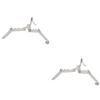 POPETPOP 2pcs Gas Tank Bracket Folding Holder for Camping and Outdoor Activities Compact Stand for Gas Canister Stability Uneven view 1