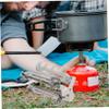 POPETPOP 2pcs Gas Tank Bracket Folding Holder for Camping and Outdoor Activities Compact Stand for Gas Canister Stability Uneven view 4