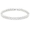 Lavencious Elegant 7" Tennis Bracelet Adorned with Sparkling Heart-Shaped AAA Cubic Zirconia for Women (Silver) view 1