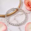 Lavencious Elegant 7" Tennis Bracelet Adorned with Sparkling Heart-Shaped AAA Cubic Zirconia for Women (Silver) view 2