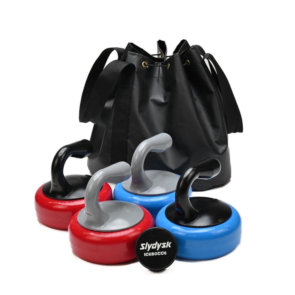 Slydysk Icebocce 4 Dysk Game Pro Set with Custom Bags
