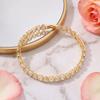 Lavencious Elegant 7" Tennis Bracelet Adorned with Sparkling Heart-Shaped AAA Cubic Zirconia for Women (Gold) view 2
