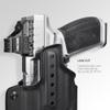 OWB Quick Release Paddle Holster fits Stoeger STR-9 F w/TLR-1 HL (Right-Hand Draw, Black) view 4