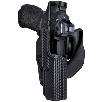 OWB Quick Release Paddle Holster fits Springfield Armory Echelon (Right-Hand Draw, Carbon Fiber)