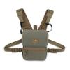 Marsupial Gear No-Mag Enclosed Binocular Pack - Magnet-Free Hunting Bino Chest Harness with Silent Fleece Lining, Ranger Green, Medium view 1