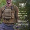 Marsupial Gear No-Mag Enclosed Binocular Pack - Magnet-Free Hunting Bino Chest Harness with Silent Fleece Lining, Ranger Green, Medium view 2