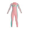 ABAFIP Kids Boys Girls Modest Swimsuit Long Sleeve Swimwear Full Cover Zipper One Piece Bathing Suit Light Pink 7-8 Years view 1