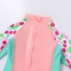 ABAFIP Kids Boys Girls Modest Swimsuit Long Sleeve Swimwear Full Cover Zipper One Piece Bathing Suit Light Pink 7-8 Years view 4