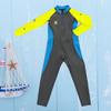 ABAFIP Kids Boys Girls Modest Swimsuit Long Sleeve Swimwear Full Cover Zipper One Piece Bathing Suit Dark Gray 3-4T view 4
