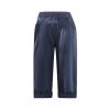 Cotton Linen Capri Pants for Women Casual 2026 Summer Straight Leg Pant Loose Cropped Trousers with Pockets Crop Pants for Women Casual Navy 2X view 3