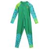 ABAFIP Kids Boys Girls Modest Swimsuit Long Sleeve Swimwear Full Cover Zipper One Piece Bathing Suit Dark Green 7-8 Years view 1