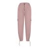 Uillui Womens High Waist Baggy Cargo Pants Loose Fit Straight Wide Leg Y2K Teen Girls Fashion Parachute Pants Trendy Joggers Pink view 3