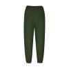 High Waist Cotton Linen Pants for Women Casual Summer Drawstring Lounge Pants Loose Cropped Trousers with Pockets Bohemian Pants Women Army Green 2X view 3