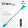 Abahub 4-Piece SUP Paddle/Kayak Oar, Adjustable Stand up Paddleboard Paddles, Lightweight Aluminum Alloy PU Coated Shaft Blue Plastic Blade view 4