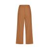 Linen Capri Pants for Women Casual 2026 Summer Drawstring Elastic High Waist Capris Wide Leg Cropped Trousers high Waist Trousers for Women Coffee 5X view 4