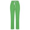 Womens Cotton Linen Pants Casual Drawstring Elastic High Waist Straight Leg Pants Loose Comfy Trousers with Pockets Wide Legged Pants for Women Green 2X view 2