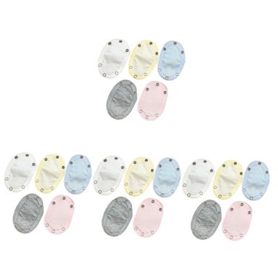 PACKOVE 20pcs Cotton Bodysuit Extenders for Toddlers Soft Snap Extenders for Jumpsuits Unisex Cotton Material for Outdoor Activities and Comfort