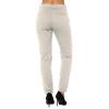 Uillui Women's Straight Pants Stretch Slim Leg Dress Pants with Pockets Work Skinny Trousers Casual Business Dressy Pants Beige view 4