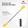 Abahub 4-Piece SUP Paddle/Kayak Oar, Adjustable Stand up Paddleboard Paddles, Lightweight Aluminum Alloy PU Coated Shaft Yellow Plastic Blade view 4