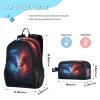 AEZODI Couple Dragon Ice Fire Backpack for Kids Lightweight Travel Schoolbags with Lunch Box Set view 2
