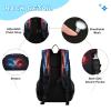 AEZODI Couple Dragon Ice Fire Backpack for Kids Lightweight Travel Schoolbags with Lunch Box Set view 3