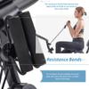 Folding Exercise Bike, Foldable Fitness Stationary Bike Machine, Upright Indoor Cycling Bike, Magnetic X-Bike with 10-Level Adjustable Resistance, Arm Bands and Backrest for Home Gym Workout (Green) view 2