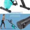 Folding Exercise Bike, Foldable Fitness Stationary Bike Machine, Upright Indoor Cycling Bike, Magnetic X-Bike with 10-Level Adjustable Resistance, Arm Bands and Backrest for Home Gym Workout (Green) view 4