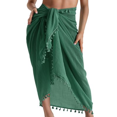 Eicolorte Cover Up Skirt Open Front Swimsuit Wrap Cover Ups Summer Beach Skirts With Slit For Women