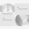 2PCS Travel Sierra Cup Camping Tableware Equipment Bowl Set Folding Camping Bowl Backpacking 304 Stainless Steel Carry Fold Sturdy Measuring 500ml view 2